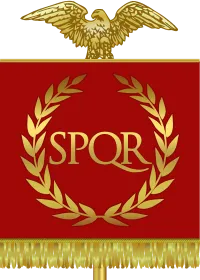 Most recent flag or coat of arms of Roman Empire