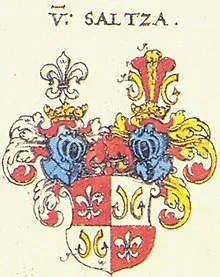 Most recent flag or coat of arms of Salza Lordship