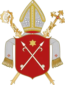 Most recent flag or coat of arms of Lebus Prince-Bishopric