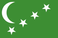 Most recent flag or coat of arms of Comoros (French Colony)