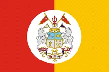 Most recent flag or coat of arms of Tripura Kingdom