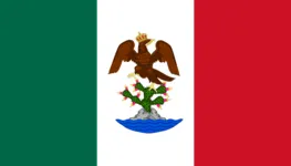 Most recent flag or coat of arms of First Mexican Empire