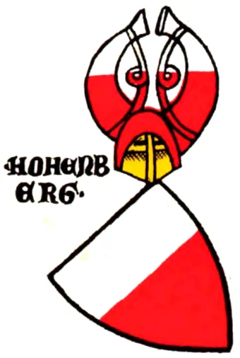Most recent flag or coat of arms of Hohenberg County