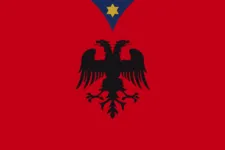 Most recent flag or coat of arms of League of Lezhë