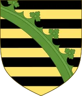 Most recent flag or coat of arms of Saxony-Saalfeld-Coburg Duchy