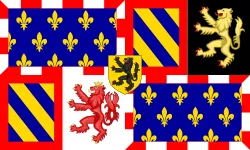 Most recent flag or coat of arms of Valois-Burgundy Domains