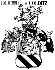 Most recent flag or coat of arms of Colditz Lordship