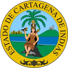 Most recent flag or coat of arms of Free State of Cartagena