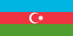Most recent flag or coat of arms of Republic of Azerbaijan