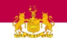 Most recent flag or coat of arms of Bhavnagar State