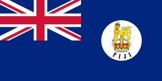 Most recent flag or coat of arms of Colony of Fiji