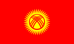 Most recent flag or coat of arms of Republic of Kyrgyzstan