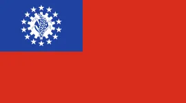 Most recent flag or coat of arms of Union of Myanmar