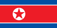 Most recent flag or coat of arms of north korea