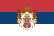Most recent flag or coat of arms of Kingdom of Serbia