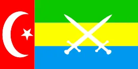Most recent flag or coat of arms of Wahidi Sultanate of Haban