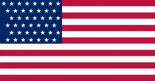 Most recent flag or coat of arms of Wyoming Territory