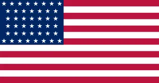 Most recent flag or coat of arms of Utah Territory