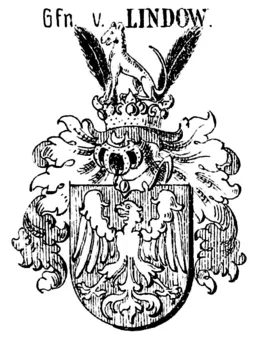 Most recent flag or coat of arms of Lindow Lordship