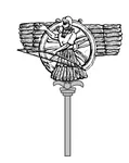 Most recent flag or coat of arms of Assyrian empire (Mitanni)