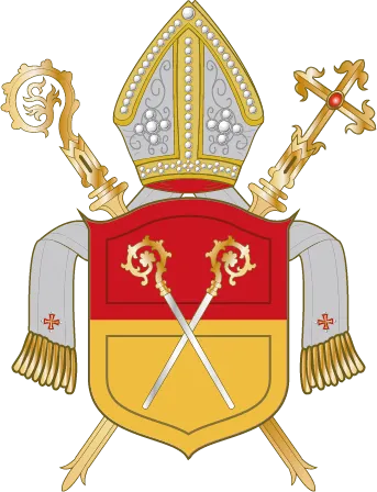 Most recent flag or coat of arms of Schwerin Prince-Bishopric