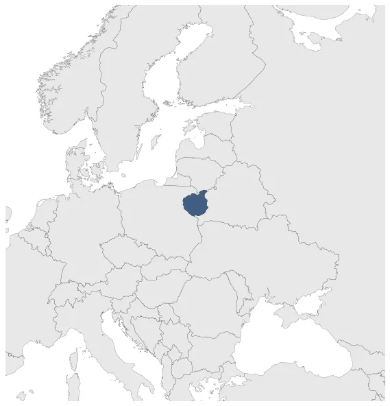 District of Byalistok (Military Occupation): Maximal extension of the polity