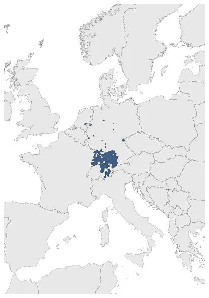 Duchy of Swabia: Maximal extension of the polity