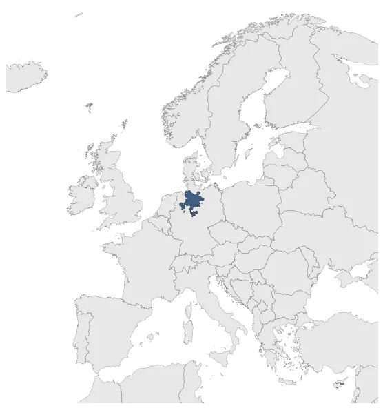 Electorate of Hanover (England): Maximal extension of the polity