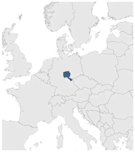 Kingdom of Thuringia: Maximal extension of the polity