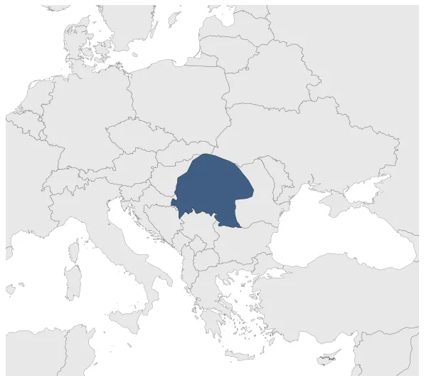 Kingdom of the Gepids (Second Kingdom): Maximal extension of the polity