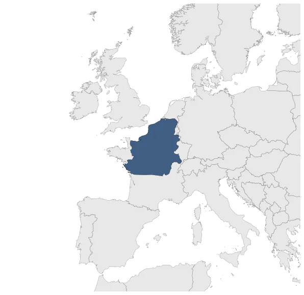 Northern France: Maximal extension of the polity